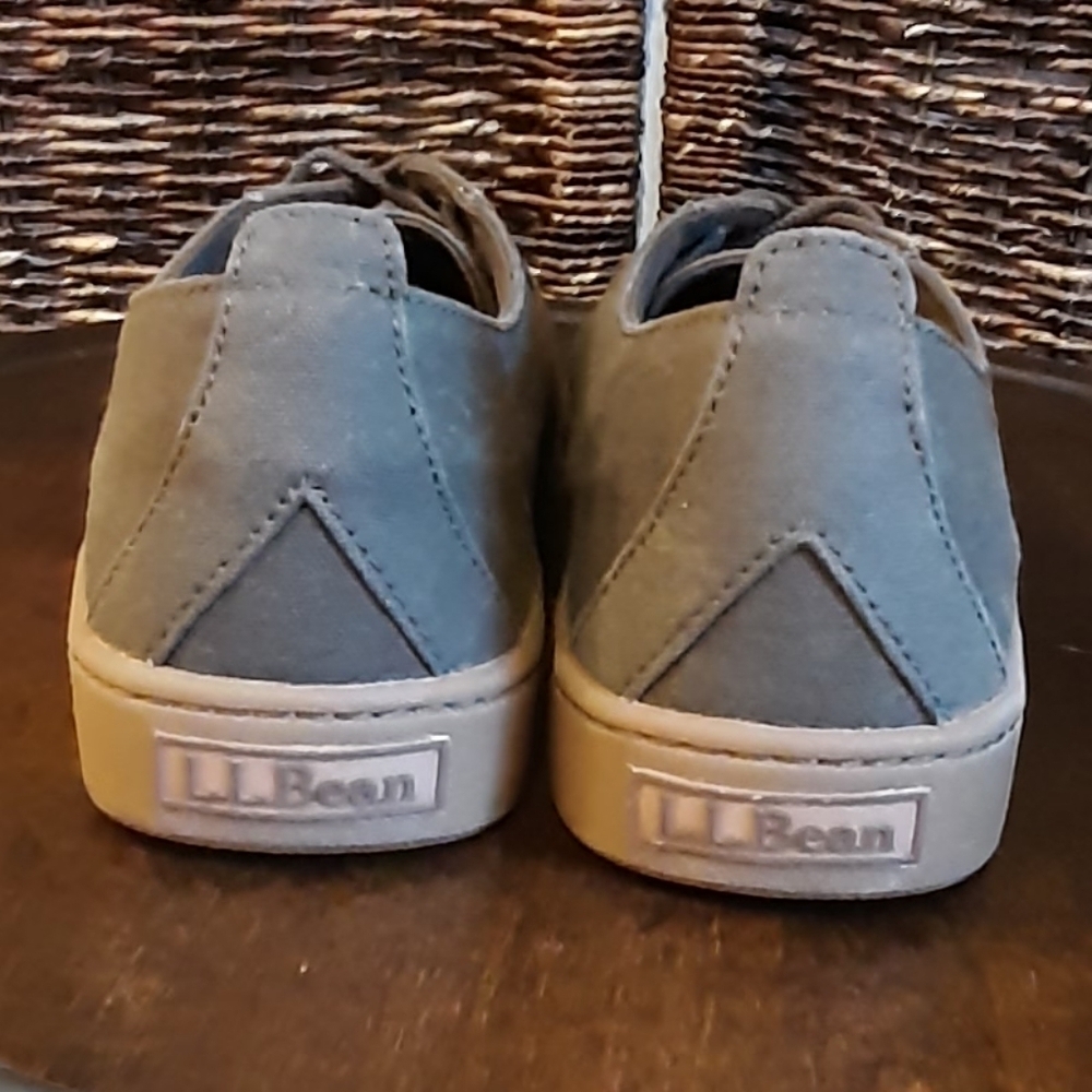 LL Bean Campside 2 Eye Canvas Sneakers Men's 11 Brown Boat Shoes Casual Gorpcore - Picture 4 of 8